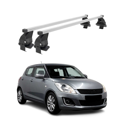 Menabo Dachträger Grundtäger für Suzuki Swift mk2 2013-2017 FL 50kg Stahl Silber