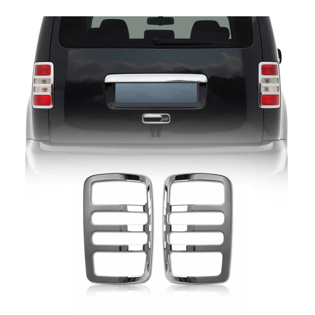 Rücklicht Leisten Heckleuchte für VW Caddy 2003-2014 Edelstahl Chrom 2tlg