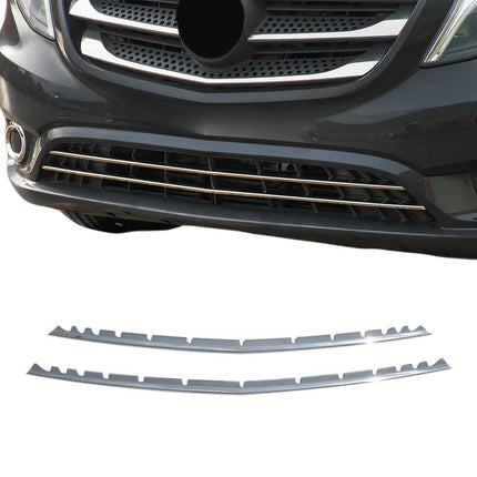 Kühlergrill Leiste Grillleisten für Mercedes Vito W447 2014-2019 Chrom 2x