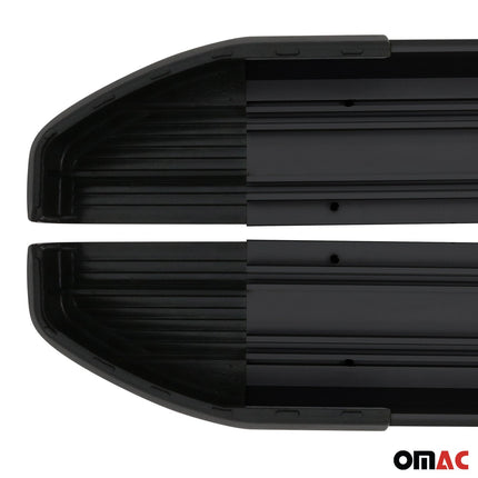 Alu Seitenschweller Trittbretter für Renault Kangoo 2 2008-2021 Schwarz 2tlg