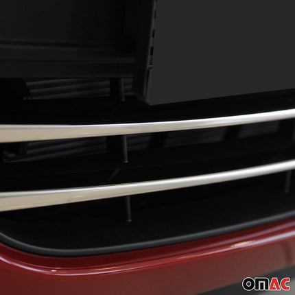 Kühlergrill Leisten Grillleisten für Hyundai i20 2012-2014 Edelstahl Chrom 2tlg