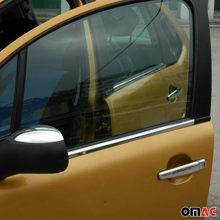 Fensterleisten Zierleisten für Citroen C3 2002-2009 Edelstahl Chrom 4tlg