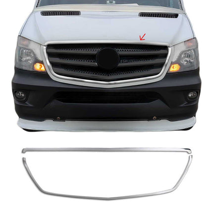 Kühlergrill Leiste Grillleisten für Mercedes Sprinter 2013-18 Edelstahl Chrom 2x