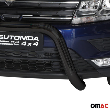 Frontbügel Frontschutzbügel für VW Tiguan mk2 2016-2024 ø76 Stahl Schwarz