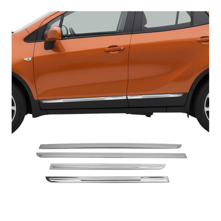 Seitentürleiste Türleisten Türschutzleisten für Chevrolet Trax Edelstahl 4x