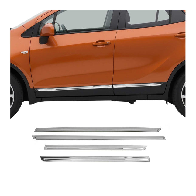 Seitentürleiste Türleisten Türschutzleisten für Chevrolet Trax Edelstahl 4x