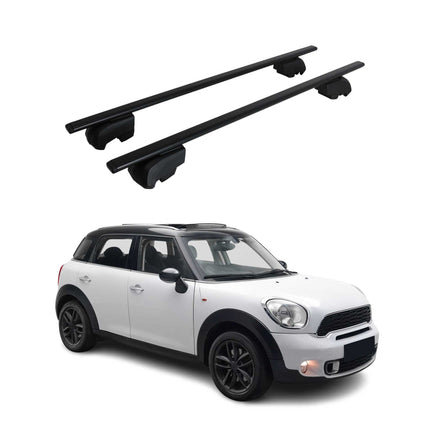 Dachträger Grundtäger für Mini Countryman R60 2010-2016 75kg Metall Schwarz 2x
