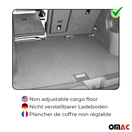 OMAC Gummi Kofferraumwanne für Jeep Wrangler Unlimited JL 2018-2026 TPE Schwarz