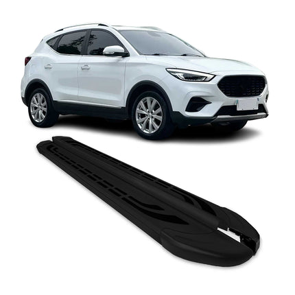 Trittbretter Seitenschweller für MG ZS 2017-2026 Schwarz Aluminium 2 tlg