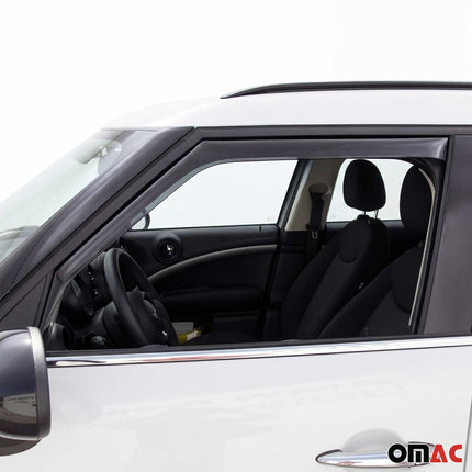 Windabweiser Regenabweiser für Mini Countryman F60 2010-2016 Dunkel Acryl 2tlg