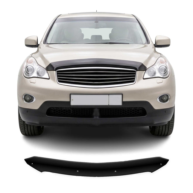 Motorhaube Deflektor Insekten Steinschlagschutz für Infiniti EX35 2013-21 Dunkel