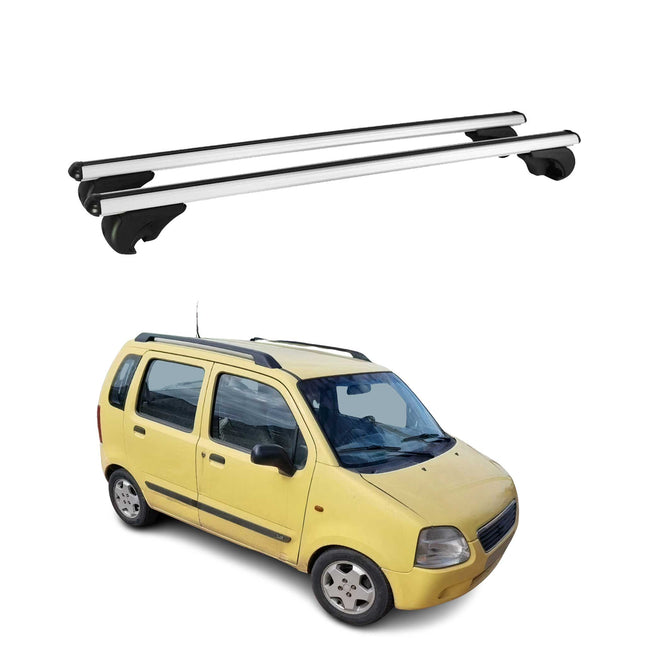 Dachträger für Suzuki Wagon R+ 1997-2004 Gepäckträger Grundträger Alu Silber 2x