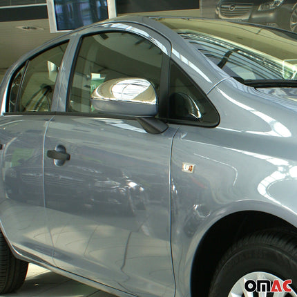 Spiegelkappen Spiegelabdeckung für Opel Corsa D 2006-2014 Edelstahl Chrom 2tlg
