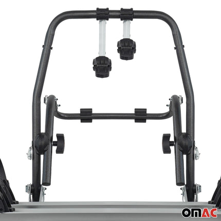 Menabo Fahrradträger 2 Fahrräder für Audi A6 Allroad 2012-2014ü Silber Schwarz