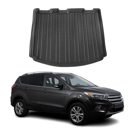 Kofferraumwanne Laderaumwanne für Ford Kuga II 2012-2019 Gummi TPE Schwarz