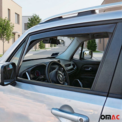 Windabweiser Regenabweiser für Land Rover Discovery 2004-2009 Dunkel Acryl 2tlg
