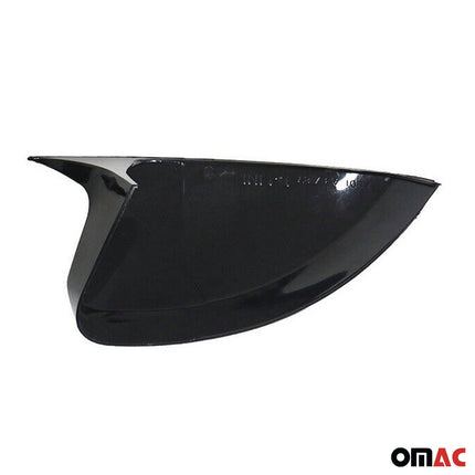 Spiegelkappen Spiegelabdeckung für Audi A3 8V 2012-2020 ABS Schwarz Glanz 2tlg