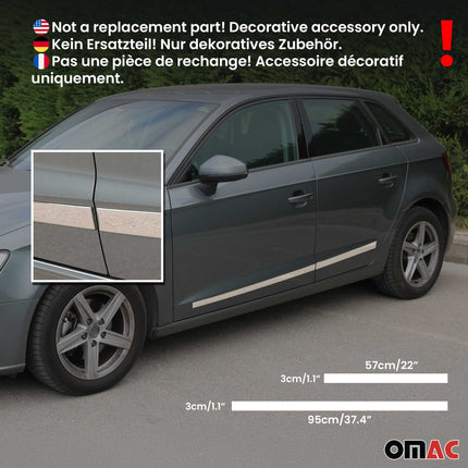 Türschutz Seitentürleiste Türleiste für VW Amarok 2010-21 Edelstahl Chrom 4x