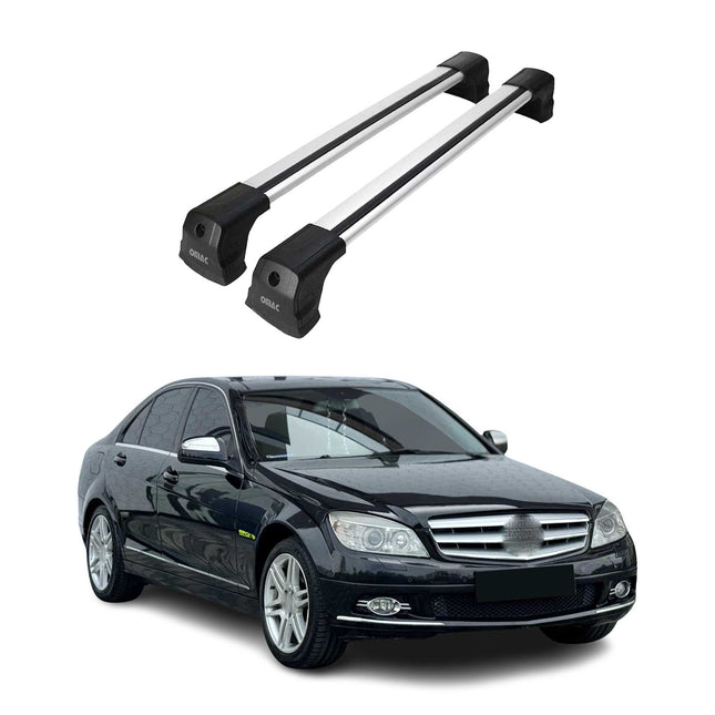 Dachträger Grundtäger für Mercedes Citan W415 2012-2021 75kg Alu Silber 2tlg