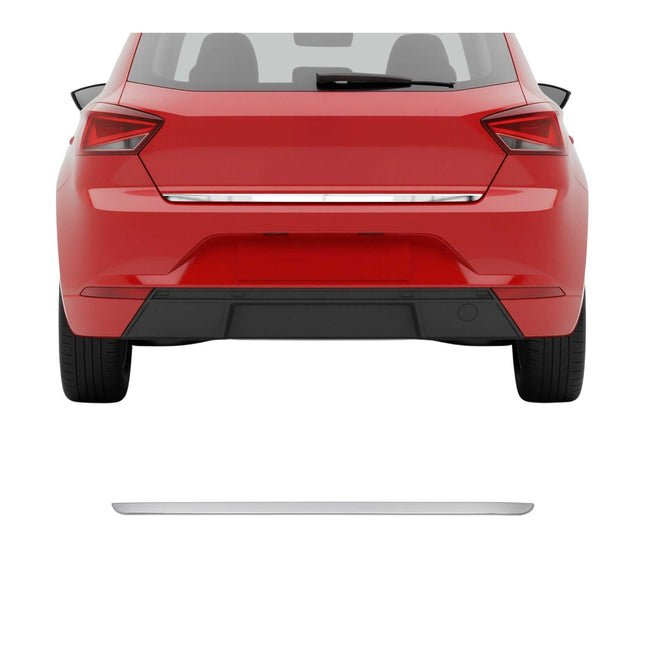 Kofferraumleiste Heckklappe Leiste für Seat Ibiza 2017-2021 Edelstahl Chrom