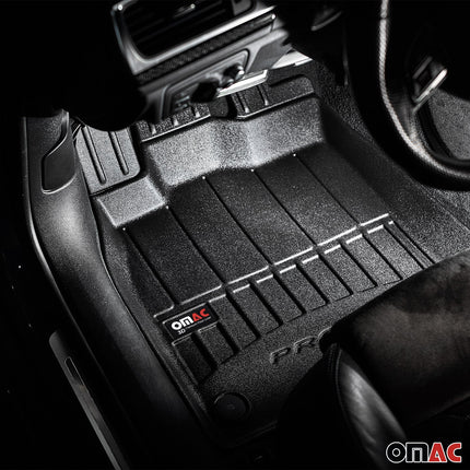 OMAC Gummi Fußmatten für Kia Ceed 2019-2026 Premium TPE 3D Automatten Schwarz 3x