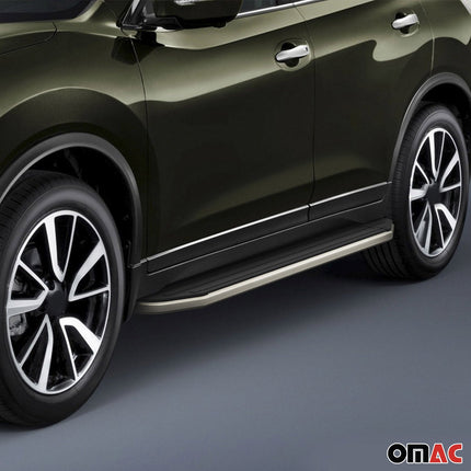Trittbretter Seitenschweller für Nissan X-Trail 2015-2018 ABE Alu