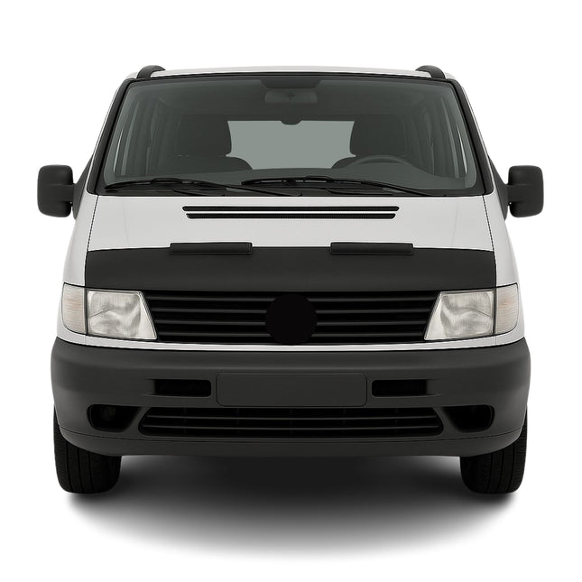 Haubenbra Steinschlagschutz für Mercedes Vito W638 1996-2003 Schwarz Halb