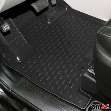 Gummimatten Fußmatten für Dodge Grand Caravan/Grand Voyager 2008-2020 Schwarz