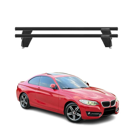 Menabo Dachträger Grundtäger für BMW 2er F22 Coupe 2012-2021 75kg Schwarz Alu 2x