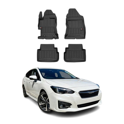 OMAC Gummi Fußmatten für Subaru Impreza 2016-2023 Premium TPE Automatten 4tlg