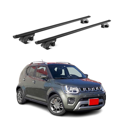 Dachträger Grundtäger für Suzuki Ignis mk2 2016-2026 90kg Alu Schwarz 2 tlg ABE