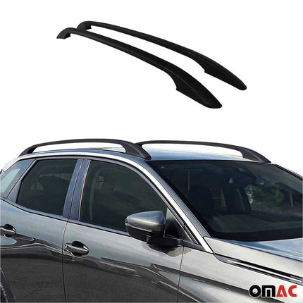 Dachreling Dachgepäckträger Relingträger für Ford Kuga II 2012-19 Alu Schwarz 2x