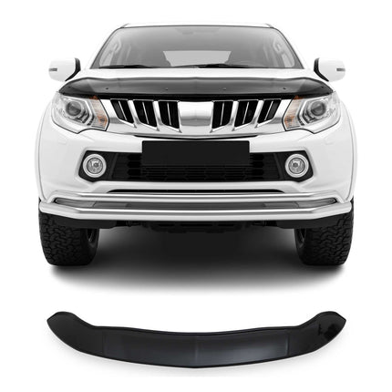 Motorhaube Deflektor Insektenschutz für Mitsubishi L200 2015-2020 Dunkel
