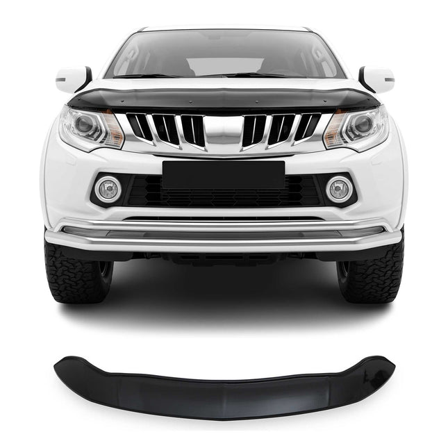 Motorhaube Deflektor Insektenschutz für Mitsubishi L200 2015-2020 Dunkel