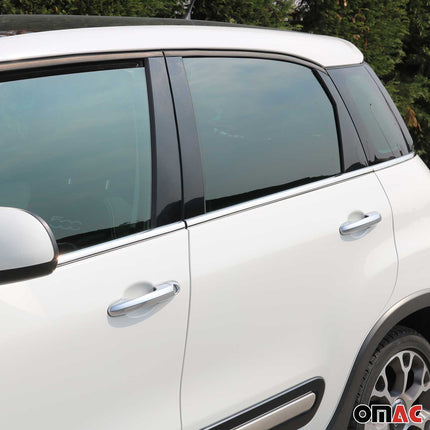 Fensterleisten Zierleisten für Fiat 500L 2012-2024 Edelstahl Chrom 6tlg
