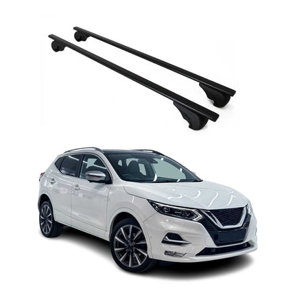 Dachträger Grundtäger für Nissan Qashqai J11 2014-2021 75kg Metall Schwarz 2 tlg