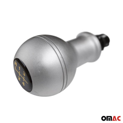 Schaltknauf Schaltknopf für VW Sharan 1995-2010 5-Gang Aluminium Silber