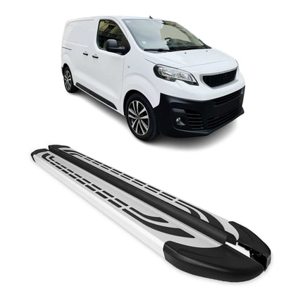 Trittbretter Seitenschweller für Peugeot Expert Traveller 2016-26 Kurzer Alu