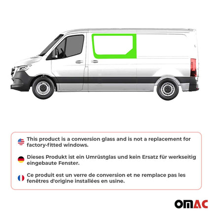 Seitenfenster für Mercedes Sprinter W907 2018-2026 Links Schiebetür L2 L3 L4
