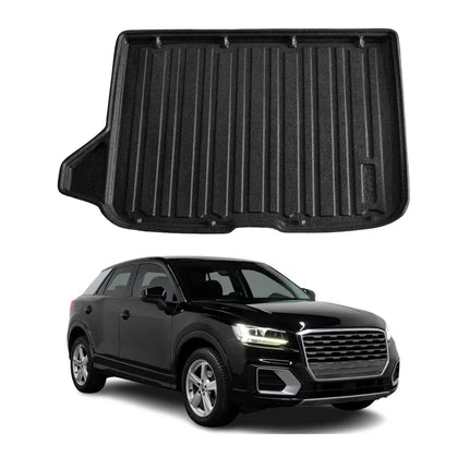 Kofferraumwanne Laderaumwanne für Audi Q2 2017-2026 Untere Gummi TPE Schwarz