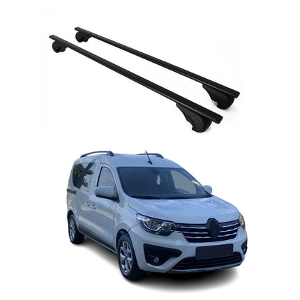 Dachträger Grundtäger für Renault Express 2021-2024 75kg Metall Schwarz 2 tlg
