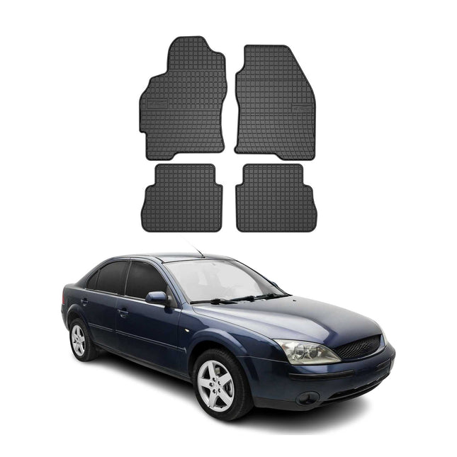 OMAC Gummi Fußmatten für Ford Mondeo mk3 2000-2007 Gummi Schwarz 4x