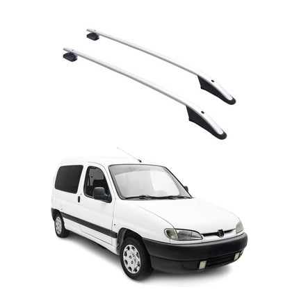 Alu Dachreling Querträger für Peugeot Partner Citroen Berlingo Kurzer Grau