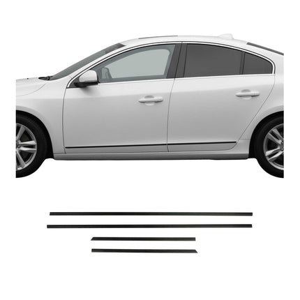 Seitentürleiste Türleisten für Volvo S60 II 2011-2018 Limo Aluminium Matt 4tlg