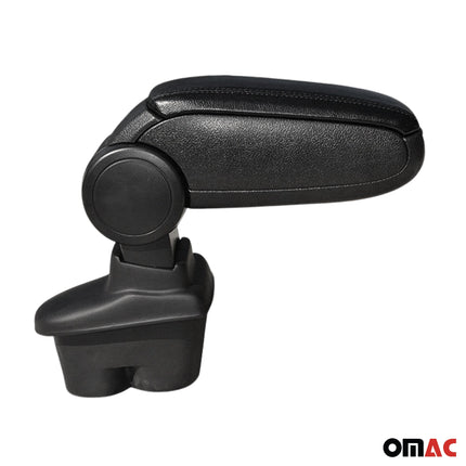 Mittelarmlehne Armlehne Mittelkonsole für Peugeot 207 2006-2012 PU-Leder Schwarz