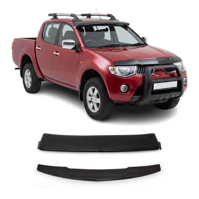Sonnenblende für äußeren und Motorhaube Deflektor Set Mitsubishi L200 2007-15 2x