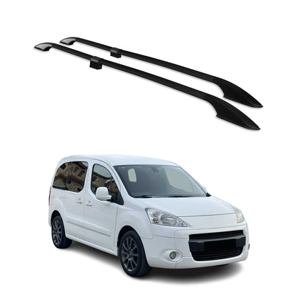 Dachreling Dachgepäckträger für Peugeot Partner Tepee L1 2008-2018 Alu Schwarz