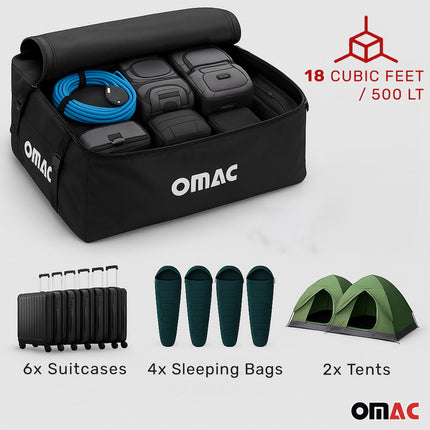 Auto Dachtasche Dachkoffer Dachbox Faltbar Gepäcktasche 500 Liter Volumen