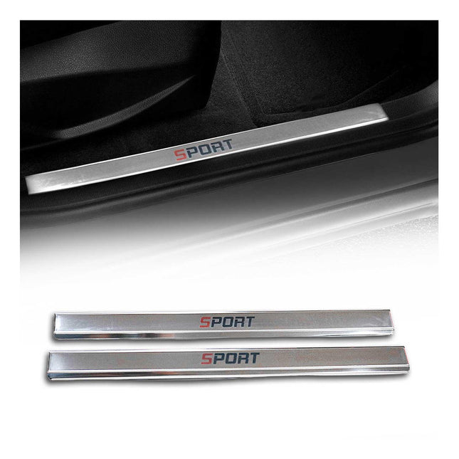 Einstiegsleisten Türschutzleisten Türschutz für VW Polo 2009-2017 Edelstahl 2tlg