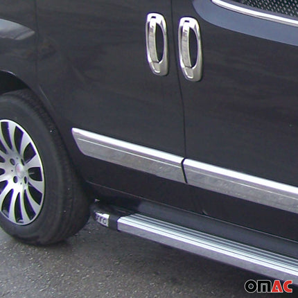 Seitentürleiste Türleisten Türschutzleiste für Peugeot Bipper 2008-2024 Chrom 4x